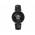  Shop Authentic Versace Palazzo Empire Black Dial Black Leather Strap Watch for Women - VCO050017 - Luxxuri