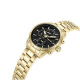  Shop Authentic Fossil Inscription Automatic Black Dial Gold Steel Strap Watch for Men - FS5267 - Luxxuri