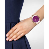  Shop Authentic Michael Kors Runway Pink Dial Rose Gold Steel Strap Watch for Women - MK3550 - Luxxuri