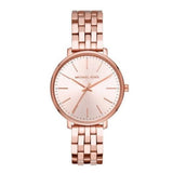  Shop Authentic Michael Kors Pyper Three-Hand Rose Gold Dial Rose Gold Steel Strap Watch For Women - MK3897 - Luxxuri