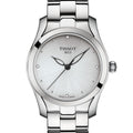  Shop Authentic Tissot T Wave Diamonds White Dial Silver Steel Strap Watch For Women - T112.210.11.036.00 - Luxxuri