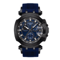 Tissot T Race Chronograph Blue Dial Blue Silicone Strap Watch For Men - T115.417.37.041.00