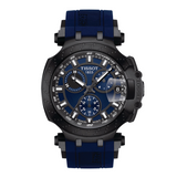  Shop Authentic Tissot T Race Chronograph Blue Dial Blue Silicone Strap Watch For Men - T115.417.37.041.00 - Luxxuri