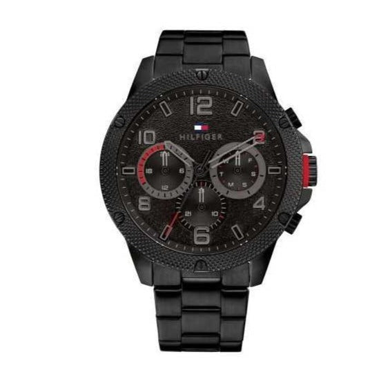  Shop Authentic Tommy Hilfiger Blaze Chronograph Black Dial Black Steel Strap Watch For Men - 1792030 - Luxxuri