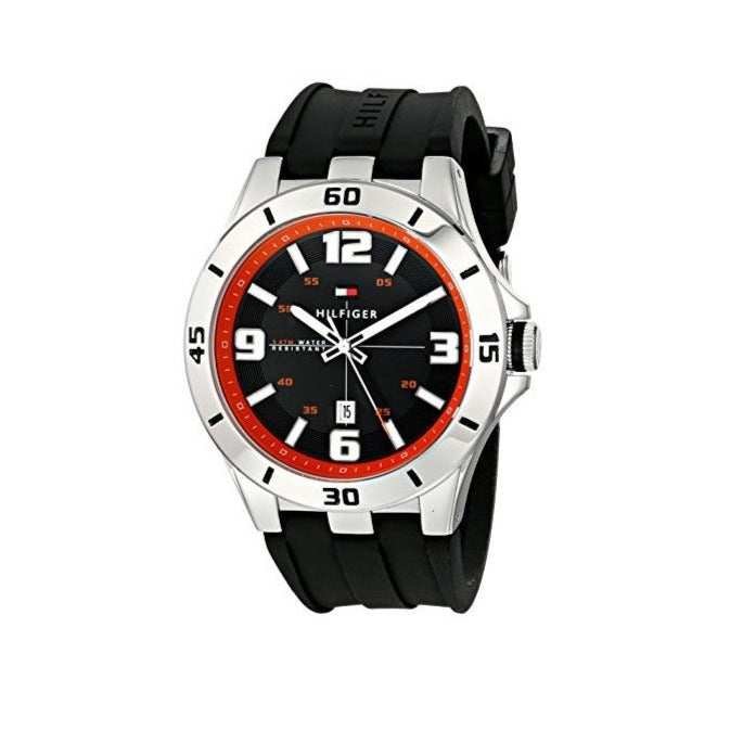  Shop Authentic Tommy Hilfiger Drew Black Dial Black Rubber Strap Watch for Men - 1791064 - Luxxuri