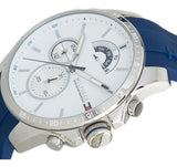  Shop Authentic Tommy Hilfiger Decker Quartz White Dial Blue Rubber Strap Watch for Men - 1791349 - Luxxuri