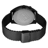  Shop Authentic Tommy Hilfiger Deacon Analog Black Dial Black Mesh Bracelet Watch for Men - 1791547 - Luxxuri