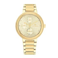  Shop Authentic Tommy Hilfiger Joy Analog Gold Dial Gold Steel Strap Watch For Women - 1782536 - Luxxuri