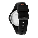  Shop Authentic Tommy Hilfiger Justin Black Dial Black Rubber Strap Watch For Men - 1792056 - Luxxuri