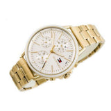  Shop Authentic Tommy Hilfiger Carly White Dial Gold Steel Strap Watch for Women - 1781786 - Luxxuri