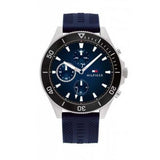  Shop Authentic Tommy Hilfiger Larson Chronograph Blue Dial Blue Rubber Strap Watch For Men - 1791920 - Luxxuri