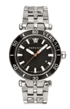  Shop Authentic Versace Greca Sport Quartz Black Dial Silver Steel Strap Watch For Men - VEZ300321 - Luxxuri