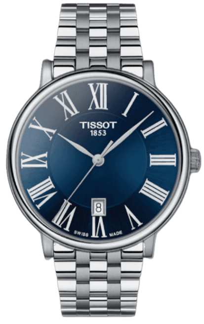  Shop Authentic Tissot Carson Premium Blue Dial Silver Steel Strap Watch for Men - T122.410.11.043.00 - Luxxuri