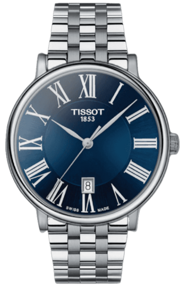  Shop Authentic Tissot Carson Premium Blue Dial Silver Steel Strap Watch for Men - T122.410.11.043.00 - Luxxuri
