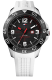  Shop Authentic Tommy Hilfiger Sport Black Dial White Rubber Strap Watch for Men - 1790986 - Luxxuri