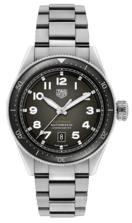  Shop Authentic Tag Heuer Autavia Grey Dial Watch for Men - WBE5114.EB0173 - Luxxuri