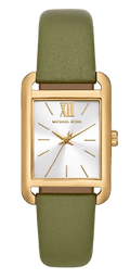  Shop Authentic Michael Kors Monroe Three-Hand Silver Dial Green Leather Strap Watch for Women - MKO1028 - Luxxuri
