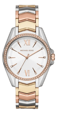 Michael Kors Whitney Quartz White Dial Two Tone Steel Strap Watch For Women - MK6686
