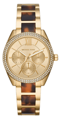  Shop Authentic Michael Kors Janelle Chronograph Gold Dial Two Tone Steel Strap Watch For Women - MK7133 - Luxxuri