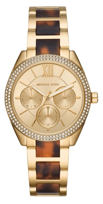  Shop Authentic Michael Kors Janelle Chronograph Gold Dial Two Tone Steel Strap Watch For Women - MK7133 - Luxxuri