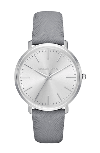  Shop Authentic Michael Kors Jaryn Quartz Silver Dial Grey Leather Strap Watch For Women - MK2470 - Luxxuri