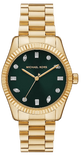  Shop Authentic Michael Kors Lexington Three Hand Green Dial Gold Steel Strap Watch For Women - MK7449 - Luxxuri