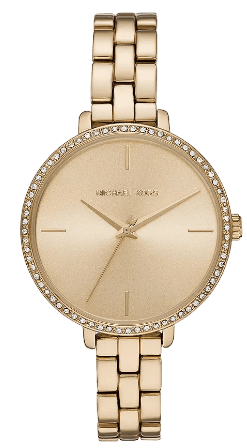  Shop Authentic Michael Kors Charley Three-Hand Quartz Gold Dial Gold Steel Strap Watch for Women - MK4399 - Luxxuri