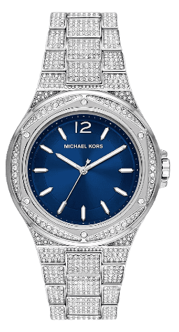  Shop Authentic Michael Kors Lennox Three Hand Blue Dial Silver Steel Strap Watch For Women - MK6990 - Luxxuri