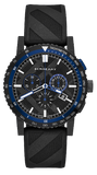  Shop Authentic Burberry The City Chronograph Black Dial Black Rubber Strap Watch For Men - BU9806 - Luxxuri