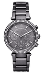  Shop Authentic Michael Kors Parker Chronograph Grey Dial Grey Steel Strap Watch For Women - MK6265 - Luxxuri
