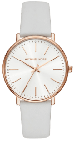  Shop Authentic Michael Kors Pyper Quartz White Dial White Leather Strap Watch For Women - MK2800 - Luxxuri