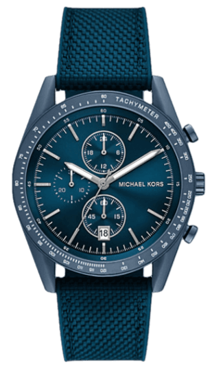  Shop Authentic Michael Kors Accelerator Chronograph Blue Dial Blue Nylon Strap Watch for Men - MK9142 - Luxxuri