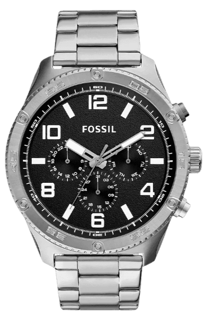  Shop Authentic Fossil Brox Multifunction Black Dial Silver Steel Strap Watch for Women - BQ2797 - Luxxuri