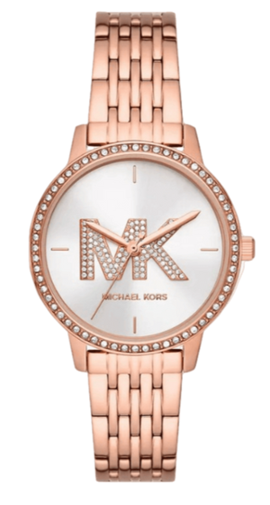  Shop Authentic Michael Kors Melissa Quartz Silver Dial Rose Gold Steel Strap Watch for Women - MK1052 - Luxxuri