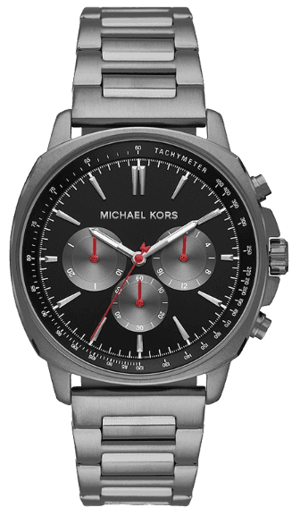  Shop Authentic Michael Kors Sullivan Chronograph Black Dial Grey Steel Strap Watch For Men - MK8970 - Luxxuri