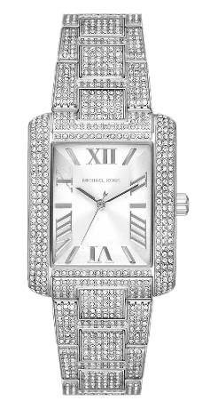  Shop Authentic Michael Kors Emery Analog Crystals Silver Dial Silver Steel Strap Watch for Women - MK4648 - Luxxuri