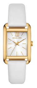  Shop Authentic Michael Kors Petite Quartz White Dial White Leather Strap Watch for Women - MKO1059 - Luxxuri