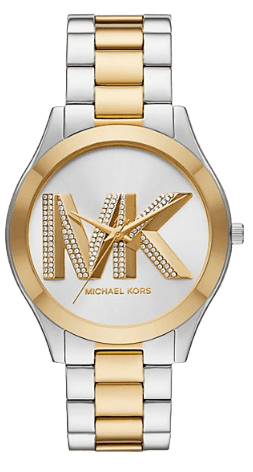  Shop Authentic Michael Kors Slim Runway Three Hand Silver Dial Two Tone Steel Strap Watch For Women - MK4735 - Luxxuri