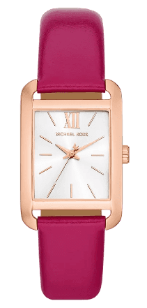  Shop Authentic Michael Kors Monroe Three Hand White Dial Pink Leather Strap Watch for Women - MKO1029 - Luxxuri