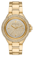  Shop Authentic Michael Kors Camille Three-Hand Crystals Gold Dial Gold Steel Strap Watch for Women - MK1067 - Luxxuri