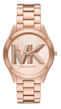  Shop Authentic Michael Kors Slim Runway Analog Rose Gold Dial Rose Gold Steel Strap Watch For Women - MK4733 - Luxxuri