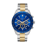  Shop Authentic Michael Kors Layton Chronograph Blue Dial Two Tone Steel Strap Watch For Men - MK8825 - Luxxuri