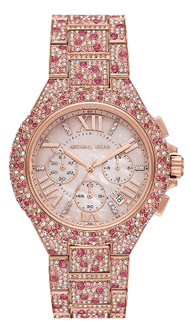  Shop Authentic Michael Kors Camille Chronograph Mother of Pearl Dial Rose Gold Steel Strap Watch for Women - MK7272 - Luxxuri