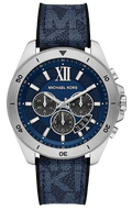  Shop Authentic Michael Kors Brecken Chronograph Blue Dial Blue Rubber Strap Watch For Men - MK8923 - Luxxuri