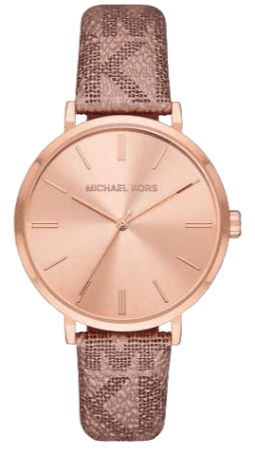  Shop Authentic Michael Kors Addyson Quartz Rose Gold Dial Pink Leather Strap Watch for Women - MK2953 - Luxxuri