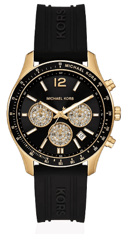  Shop Authentic Michael Kors Berkley Chronograph Black Dial Black Rubber Strap  Watch for Men - MKO1038 - Luxxuri