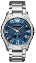  Shop Authentic Emporio Armani Valente Quartz Blue Dial Silver Steel Strap Watch For Men - AR11085 - Luxxuri