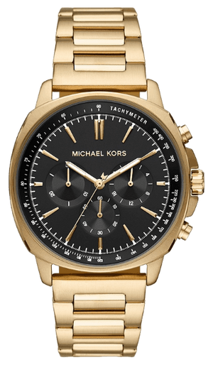  Shop Authentic Michael Kors Sullivan Quartz Black Dial Gold Steel Strap Watch For Men - MK8969 - Luxxuri