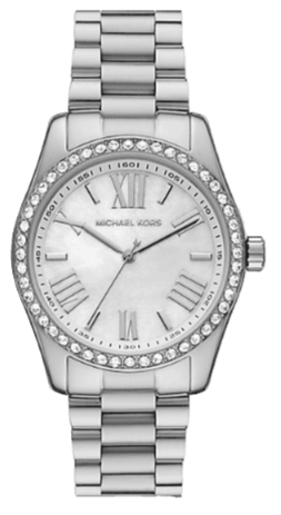  Shop Authentic Michael Kors Lexington Crystals Mother of Pearl White Dial Silver Steel Strap Watch for Women - MK1087 - Luxxuri