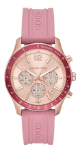 Michael Kors Berkley Quartz Rose Gold Dial Pink Rubber Strap Watch for Women - MKO1039